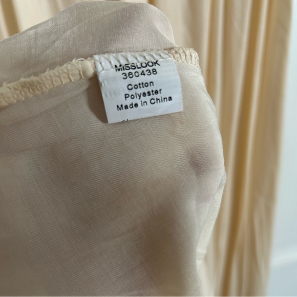 NWOT Beautiful sheer cream colored maxi dress. - Picture 3 of 4